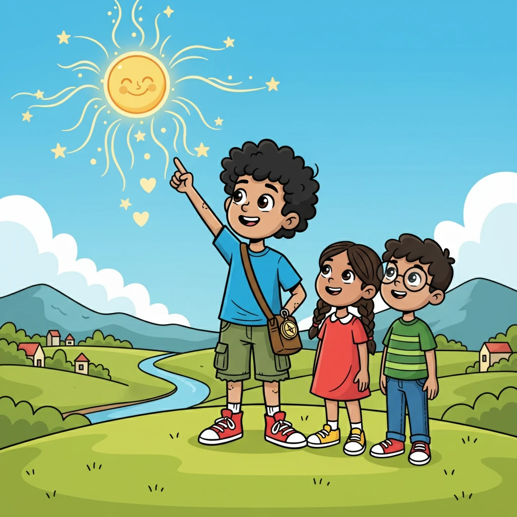 Isaiah smiled and led his friends to the place where he found his greatest treasure. He pointed upwards, explaining that God was the source of all the gifts, the ultimate treasure.
