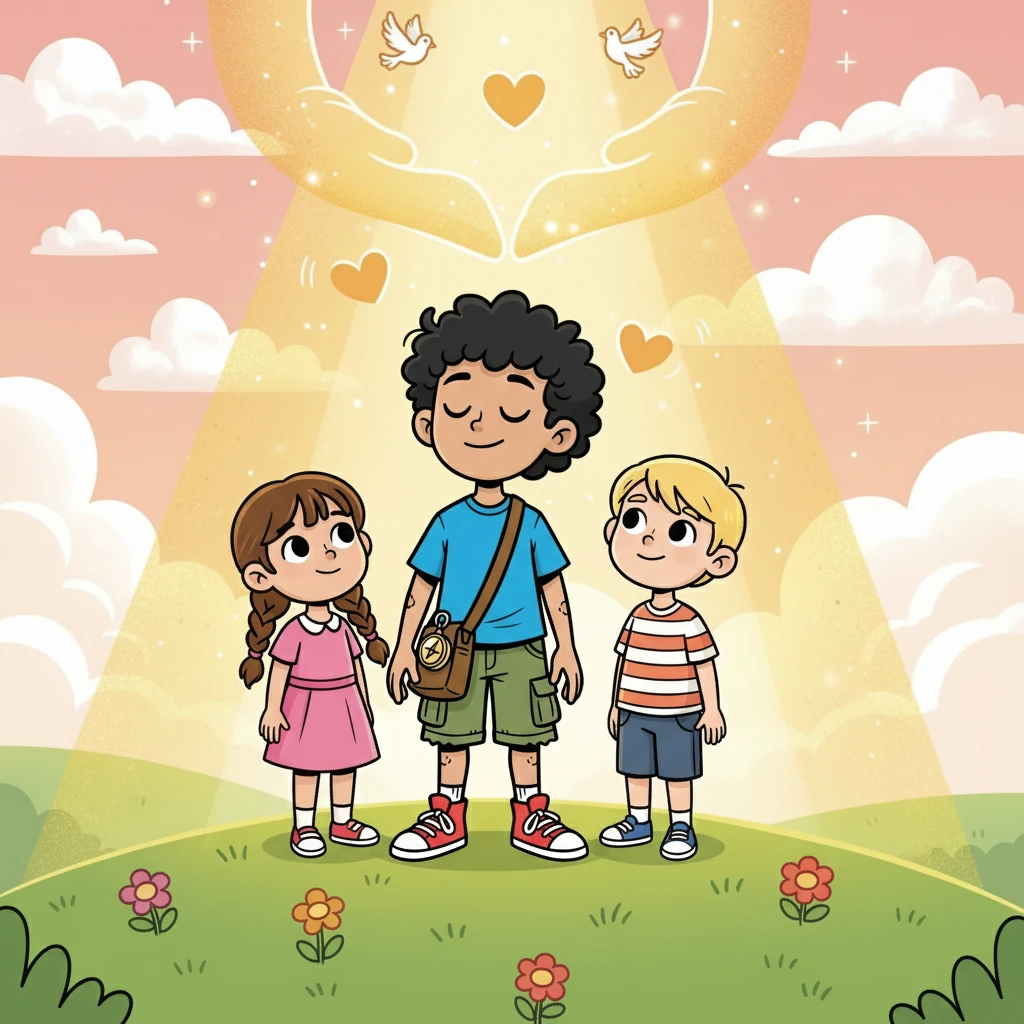 His friends, touched by Isaiah's unwavering faith, looked up and felt the presence of God. They too experienced the joy and love that Isaiah had found.