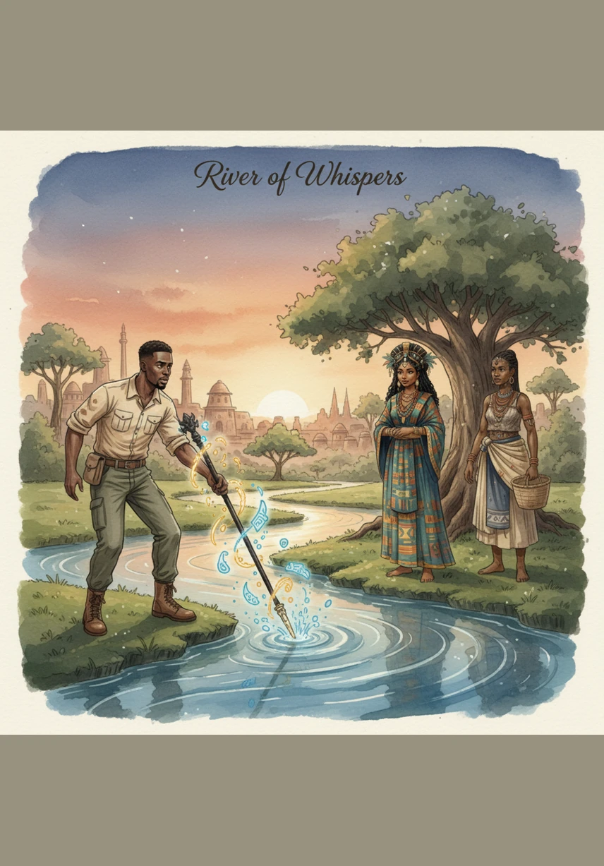 An ancient man appears by the water, offering Rooney a choice between a decaying present and a chance to build a new past. With a final look at the city, Rooney dives into the swirling depths of the river, leaving his old life behind.