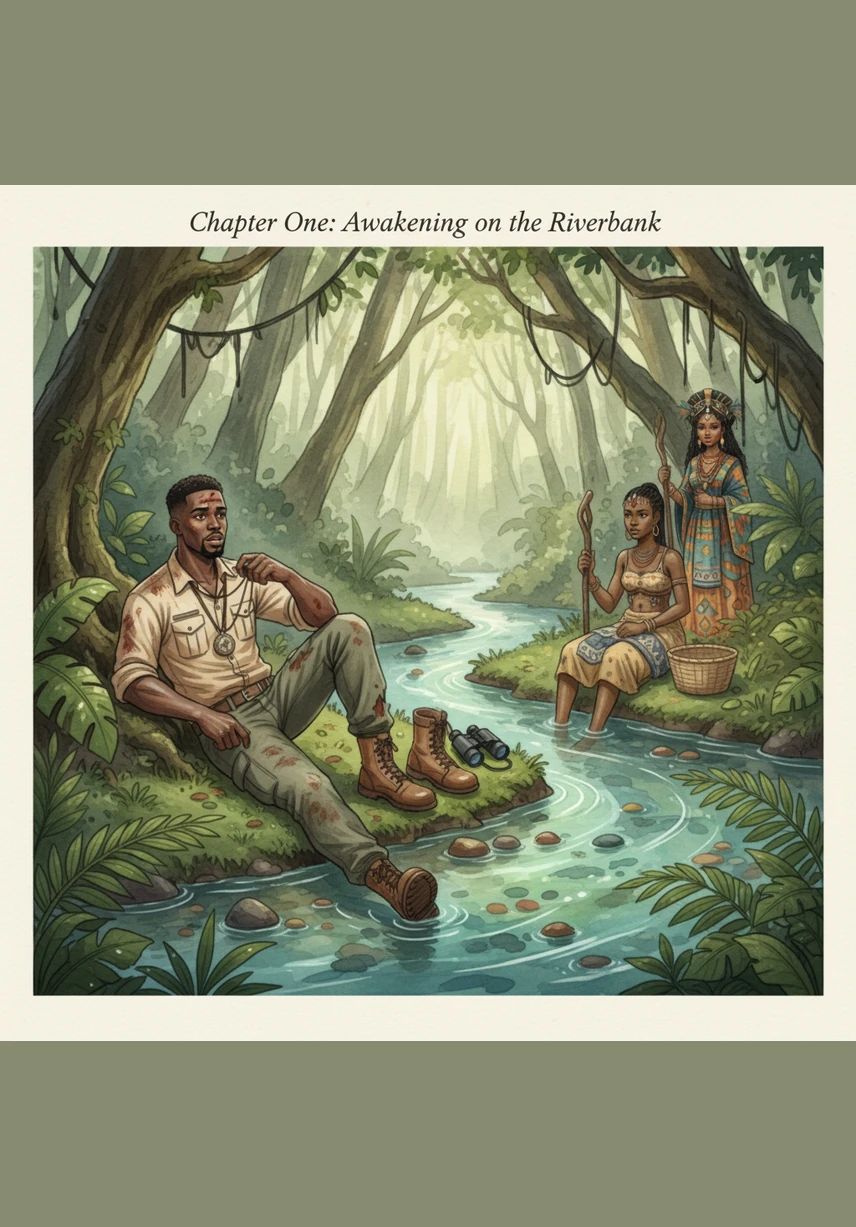 Rooney wakes in a paradise of vibrant greens and crystal-clear water, his memories wiped by the trauma of the journey. He is found by the kind builder Mpanzu and his daughter Nkenge, whose face feels hauntingly familiar to him.