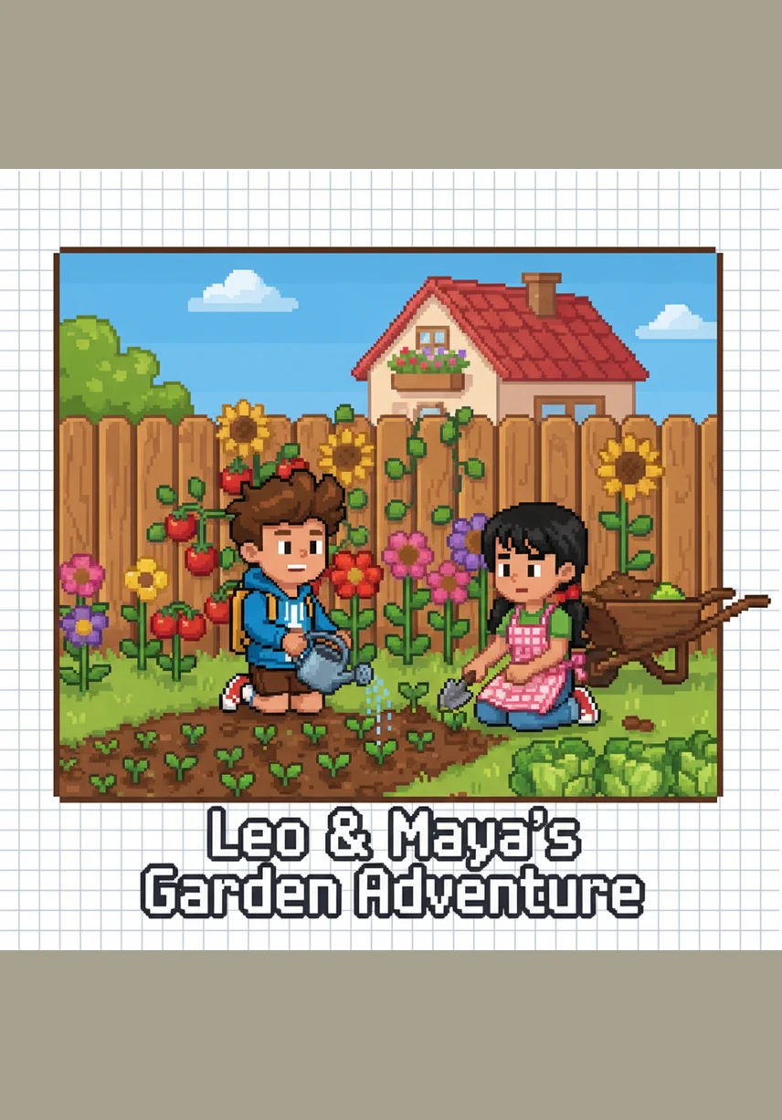 No jardim, todos trabalham juntos para plantar novas flores e cuidar da pequena horta caseira. Leo e Maya aprendem que, assim como as sementes, o amor precisa de cuidado diário e muita paciência para crescer forte e bonito.