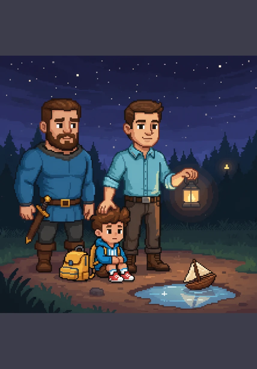 Durante uma noite estrelada, eles se reúnem na varanda para observar as constelações no céu limpo. Lucas e David apontam as estrelas, enquanto as crianças imaginam um futuro onde o amor é a única linguagem que importa.