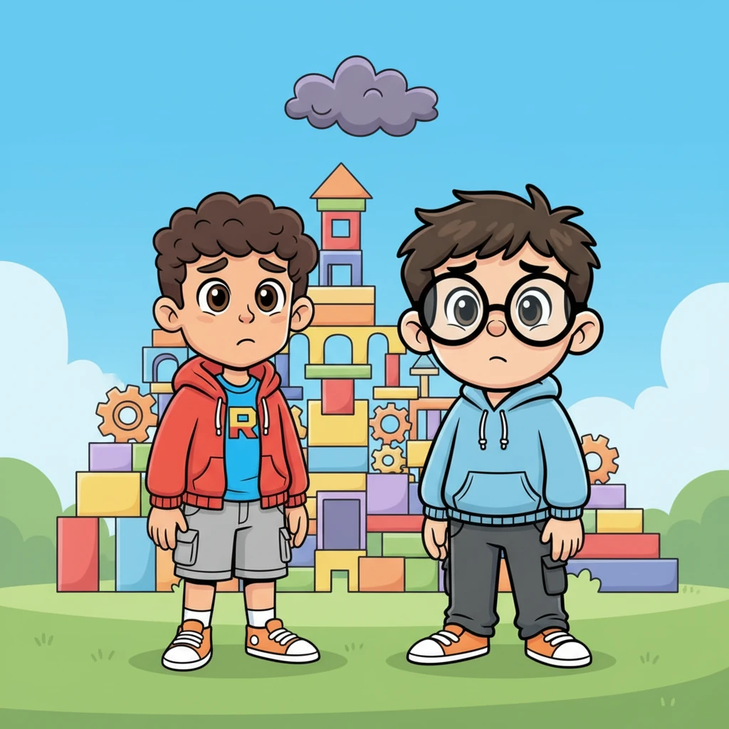 Pero luego, una pequeña nube de duda apareció. "Quizás esto es demasiado grande", pensaron, "quizás nadie querrá jugar lo que creemos". Sus hombros se encogieron un poco, preocupados de que su sueño no fuera posible.