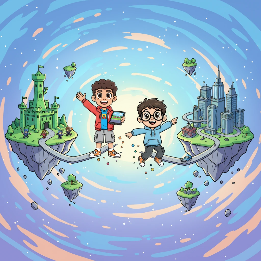 Pronto, otros juegos empezaron a aparecer, como "99 Noches" y "Brockaben". Cada juego era una nueva aventura, un nuevo mundo creado por la imaginación de muchos. El universo de Roblox crecía más y más cada día.