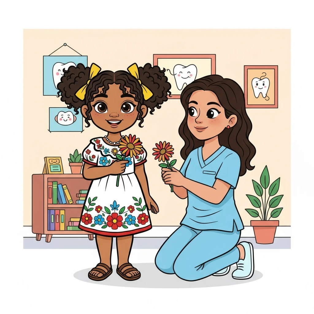 Sofía aprendió que cuidar su sonrisa era importante, y que el miedo no debe impedirnos buscar ayuda. Volvió a AK Sonrisas para sus revisiones periódicas, siempre con una gran sonrisa. Sabía que una sonrisa sana cambia tu día... ¡y también tu vida!