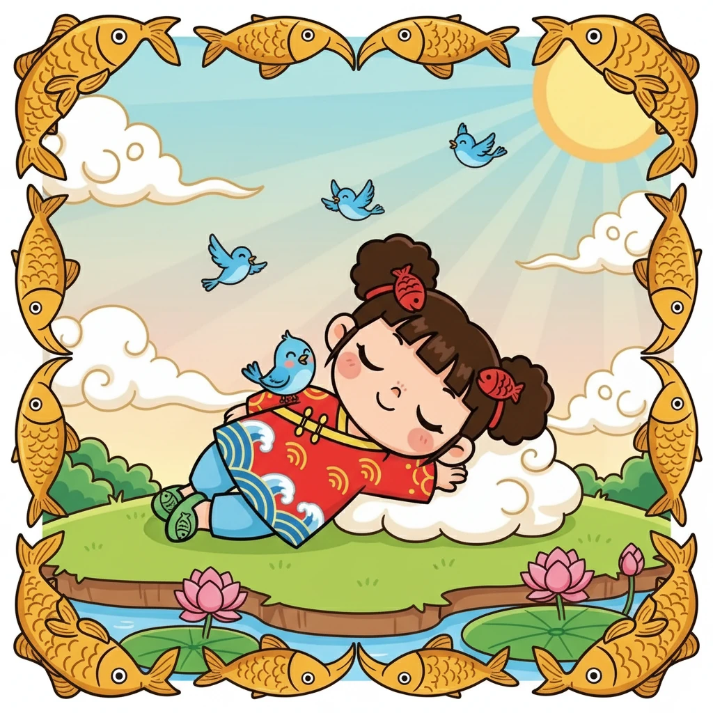 吃饱喝足后，咪咪和小鸟一起回家了。咪咪躺在温暖的阳光下，心满意足地打了个盹。她知道，这是一个美好的早晨，也是一个充满友谊的早晨。