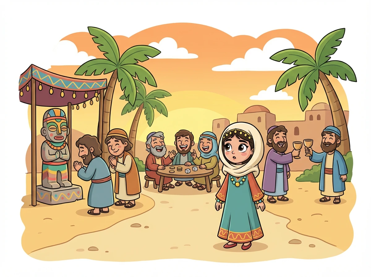 Masyarakat Arab ketika itu mengamalkan ajaran yang bertentangan dengan nilai-nilai kemanusiaan. Mereka menyembah berhala, mengamalkan perjudian, minum arak, dan melakukan perbuatan keji yang lain. Amani sering tertanya-tanya mengapa orang dewasa di sekelilingnya melakukan perkara-perkara yang salah.