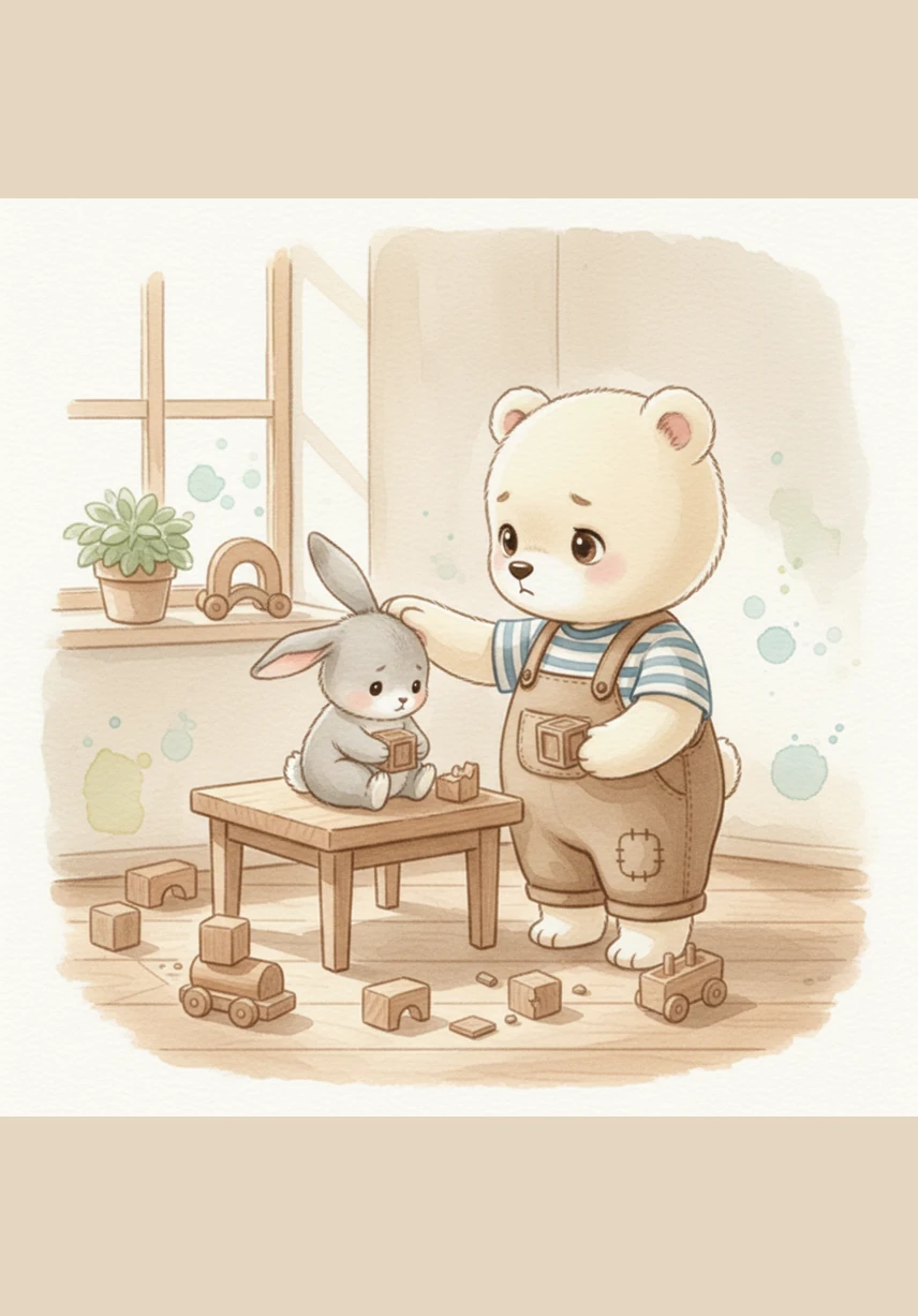 He reaches for his bright blue toothbrush and his favorite strawberry-flavored toothpaste. Barnaby knows that having the right tools makes the job much more fun and exciting.