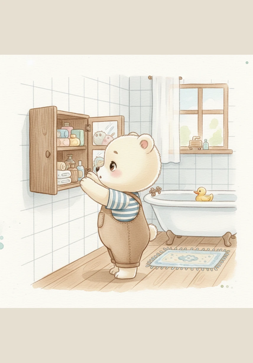 It is time to open wide like a roaring lion to reach the very back teeth. Barnaby brushes the flat tops of his molars to make sure every surface is squeaky clean and smooth.