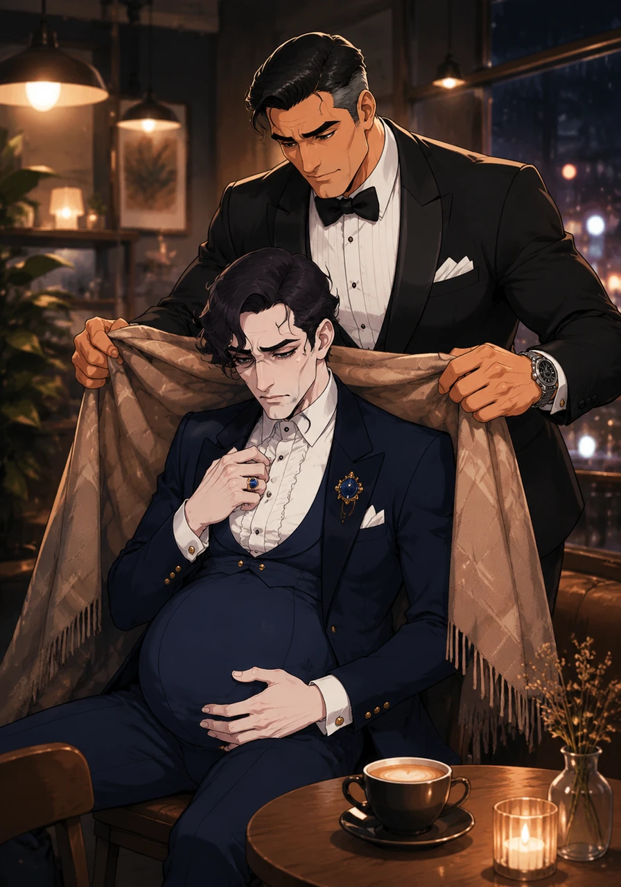 In the final month of his difficult, lonely pregnancy, a gentle billionaire named Naill Quint steps into Goch's life, offering support. Naill quietly places a warm blanket over Goch's shoulders in a cozy cafe, his eyes filled with a persistent, protective devotion that Goch is still too heartbroken to fully accept.