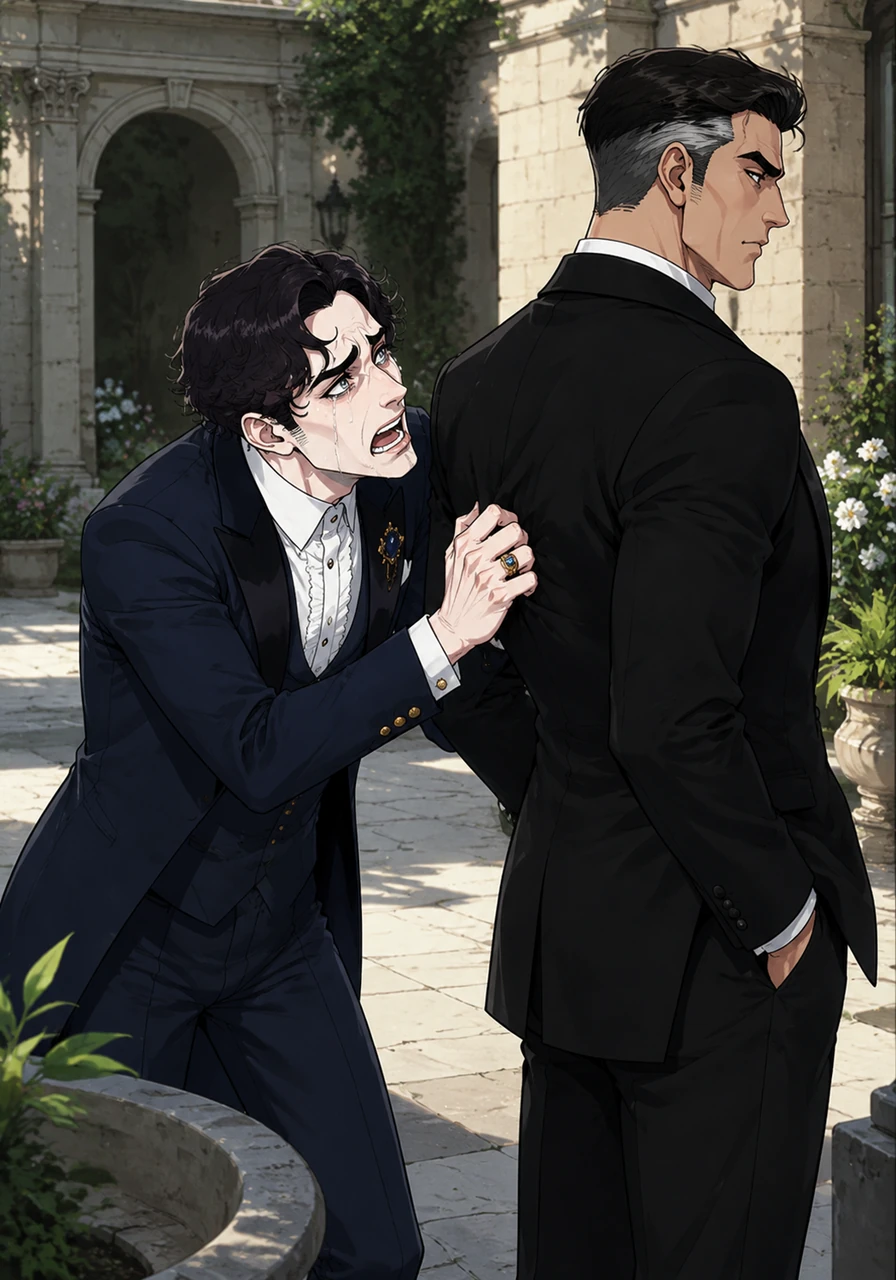A few days later, a desperate Khano corners Goch in a quiet courtyard, begging for forgiveness and promising to abandon his new life to take him back. Goch simply turns his back, his expression cold as ice, completely ignoring the frantic pleas of the man who once abandoned him.