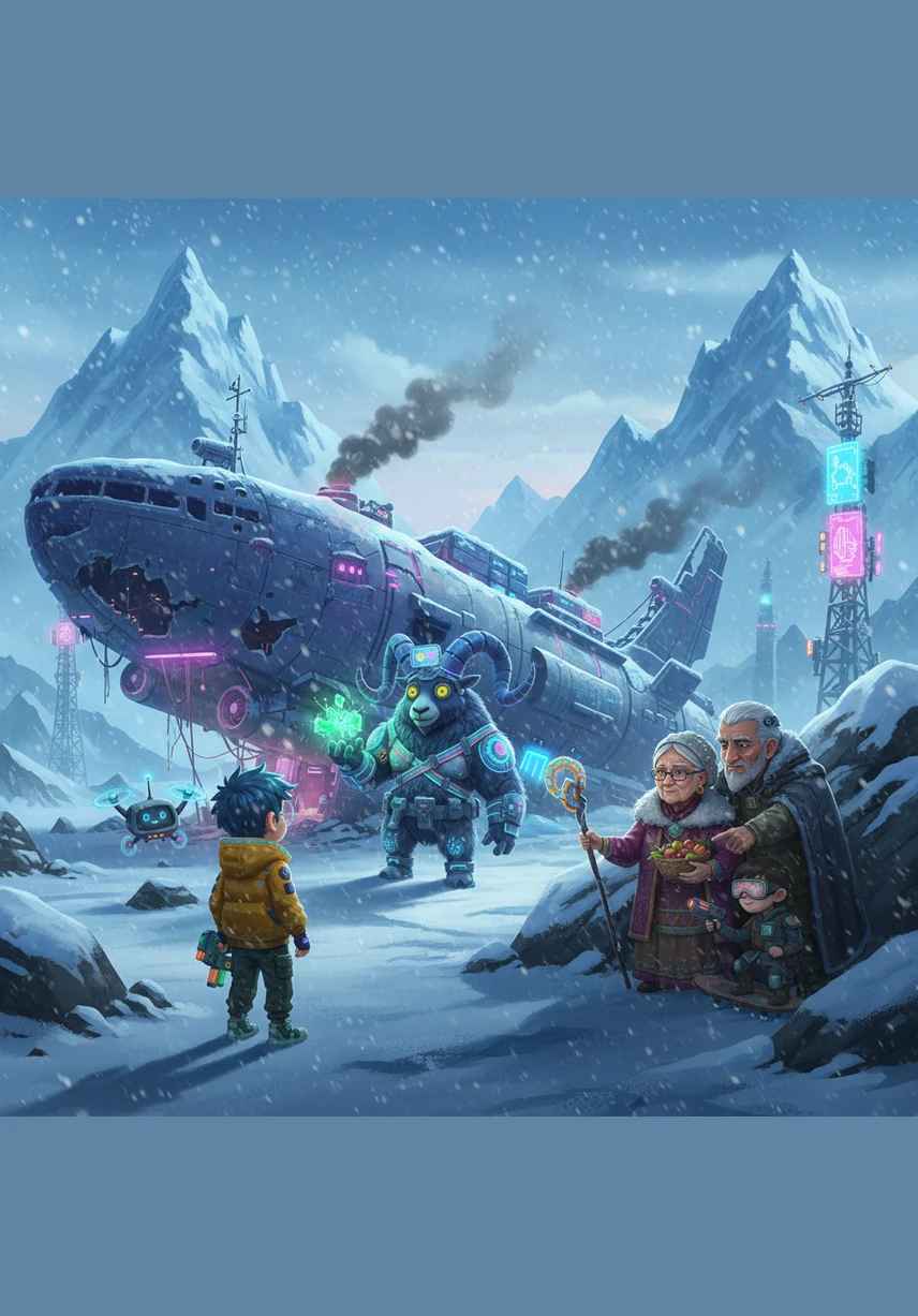 როგორც კი ლუკამ სალამურს სული ჩაბერა, თოვლით დაფარულ მიწაზე ფერადი გაზაფხულის ყვავილები მყისიერად აყვავდნენ. მუსიკა ისეთი ნაზი და ჰარმონიული იყო, რომ გარშემო ჩიტებმაც კი სიმღერა შეწყვიტეს ამ საოცრების მოსასმენად.