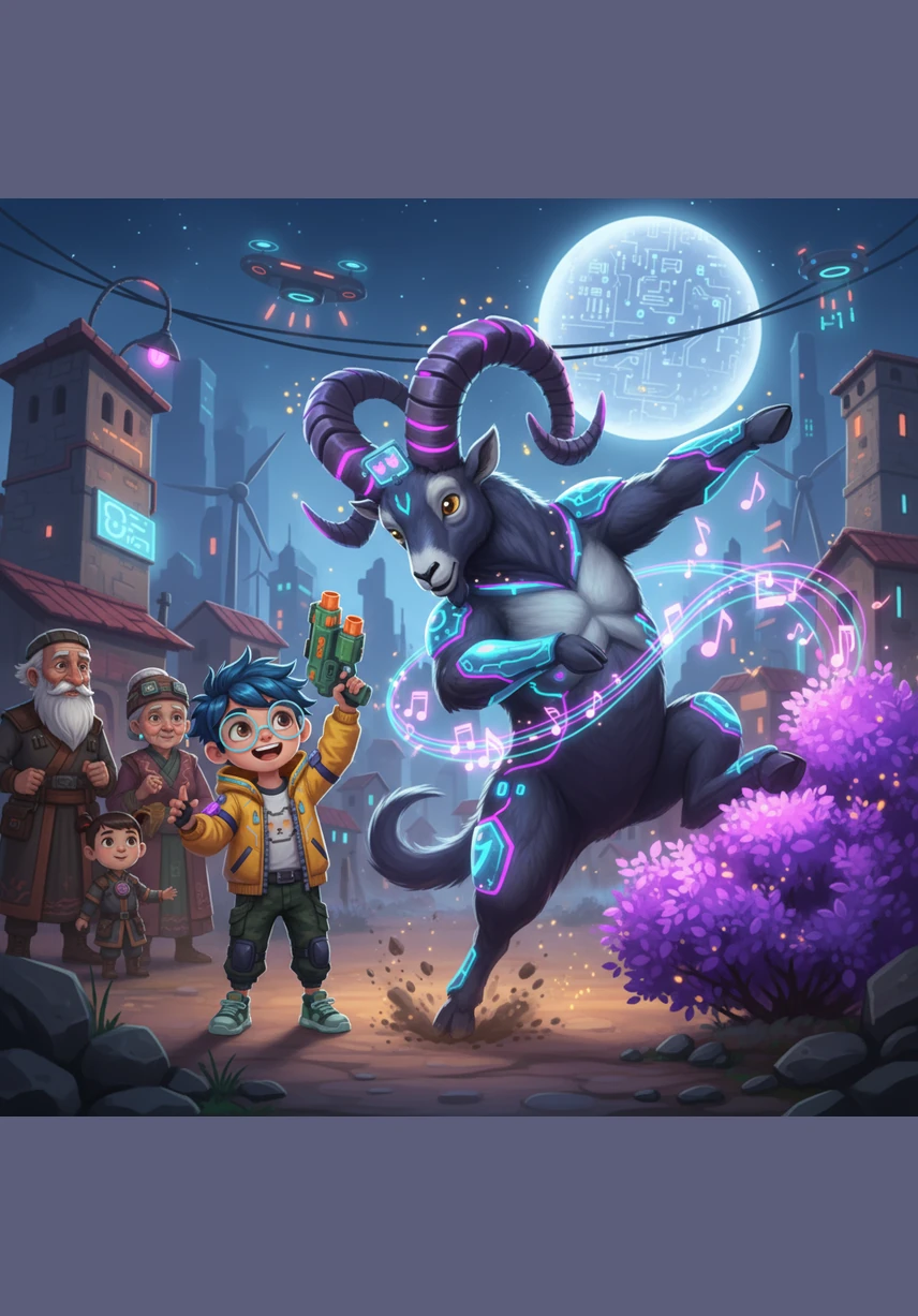 მოულოდნელად, ბუჩქებიდან დიდი კლდის ჯიხვი გამოხტა და მუსიკის რიტმზე მხიარულად ცეკვა დაიწყო. ლუკა მიხვდა, რომ მის ხელში არა უბრალო ნივთი, არამედ ბუნებასთან საუბრის ჯადოსნური გასაღები ეჭირა.