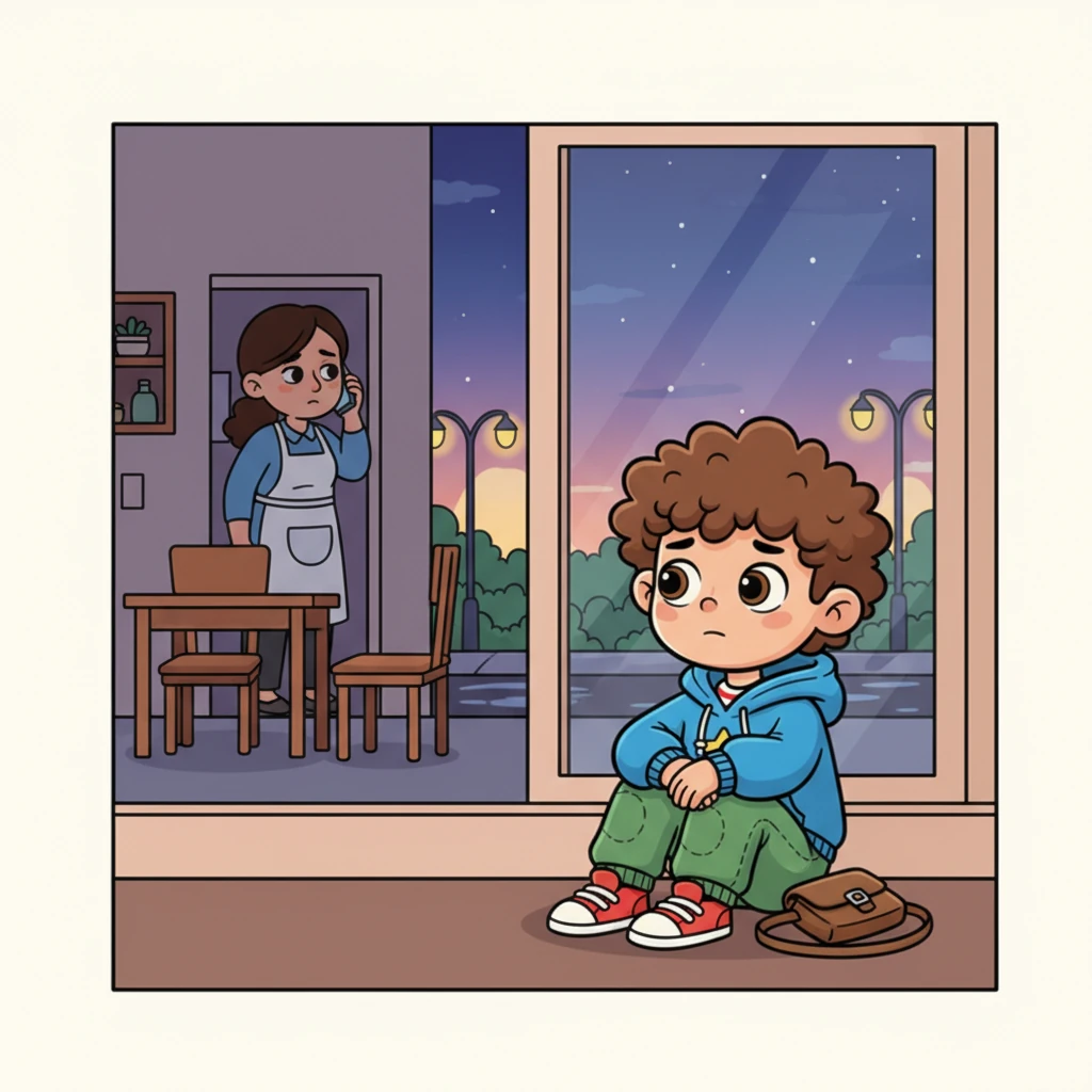 Young Lucas often sat by the window, watching the streetlights flicker on as his kind but tired mother worked long hours at the diner. The empty chair at their dinner table was a constant reminder of his father's absence, leaving a silent ache that grew heavier with each passing year. He wished for a comforting hand that was never there.