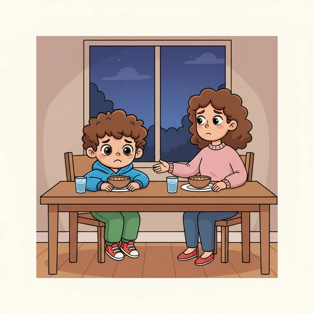 Days turned into weeks, and weeks into months, and the space between Lucas and his mother grew wider. At the dinner table, their conversations became short and sparse, like whispers in a big, empty room. His mother noticed the quietness in his eyes, a sadness she struggled to reach through her own burdens.