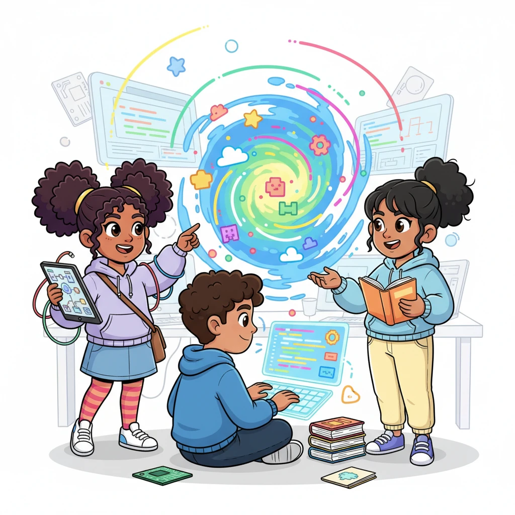 Whiz, bang, zoom! Pixel, Chip, and Hoot worked tirelessly, wires twisting and screens glowing with colorful code. They built a magical online portal, making sure every line of code was perfect and every design was wonderfully playful. It was a symphony of invention!