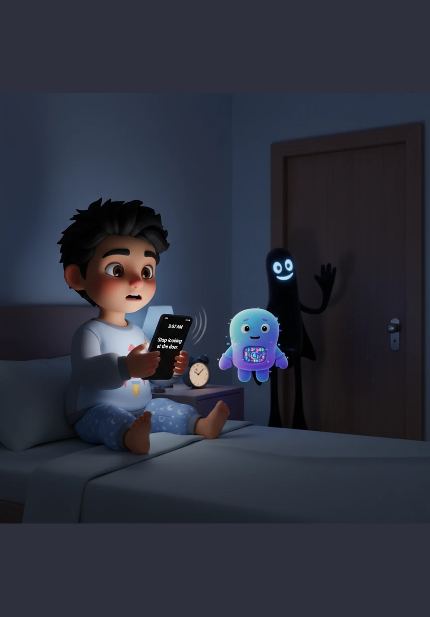 Suddenly, at exactly 3:07 AM, his phone vibrated on the nightstand with a sharp, jarring buzz that broke the silence. He picked it up to see a message from an unknown number that simply read: Stop looking at the door.