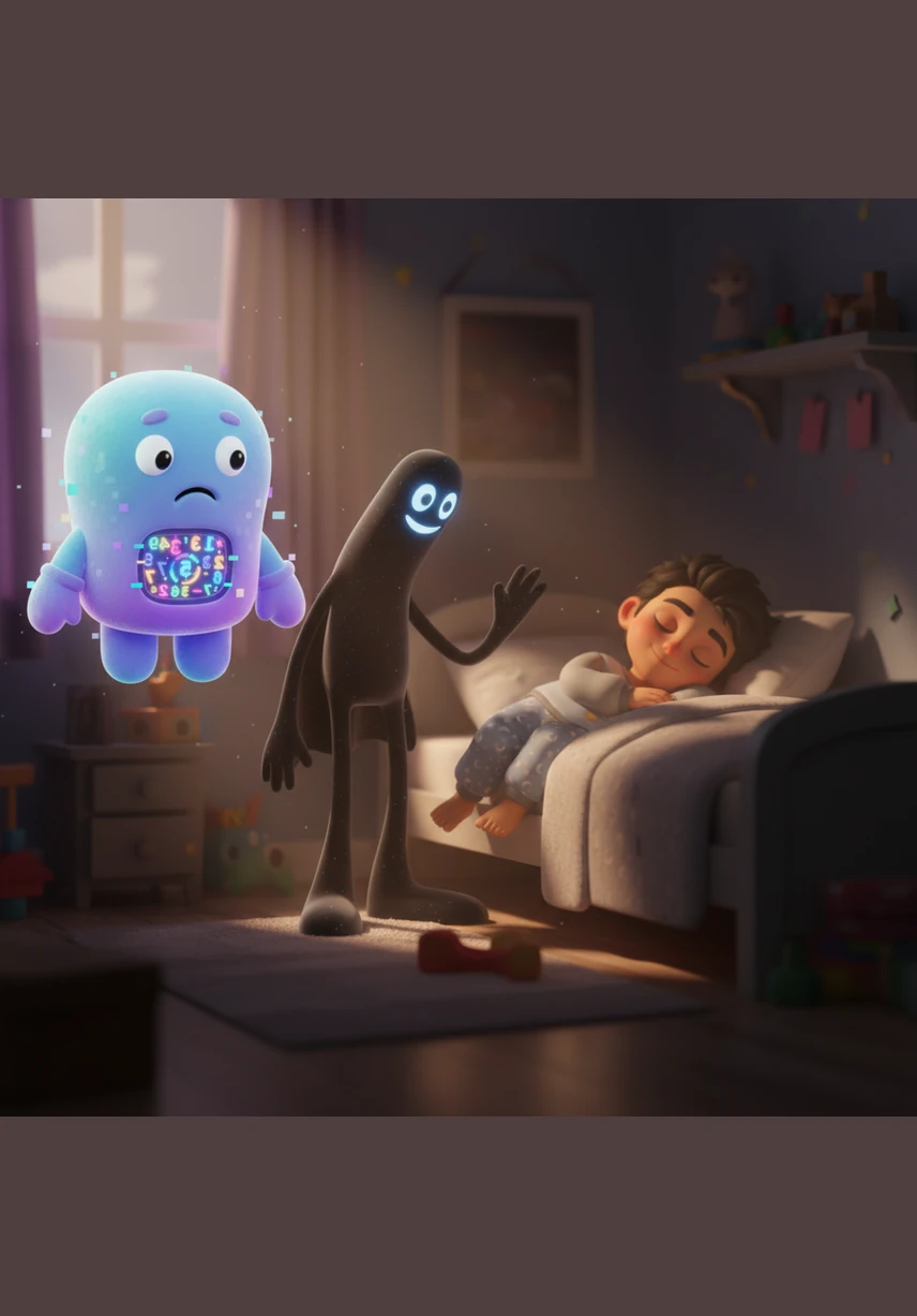 He distinctly remembered closing that door and clicking the lock before getting into bed, yet the reflection showed it swinging gently on its hinges. A phantom draft seemed to whistle through the room, though the actual air around him remained perfectly still and heavy.