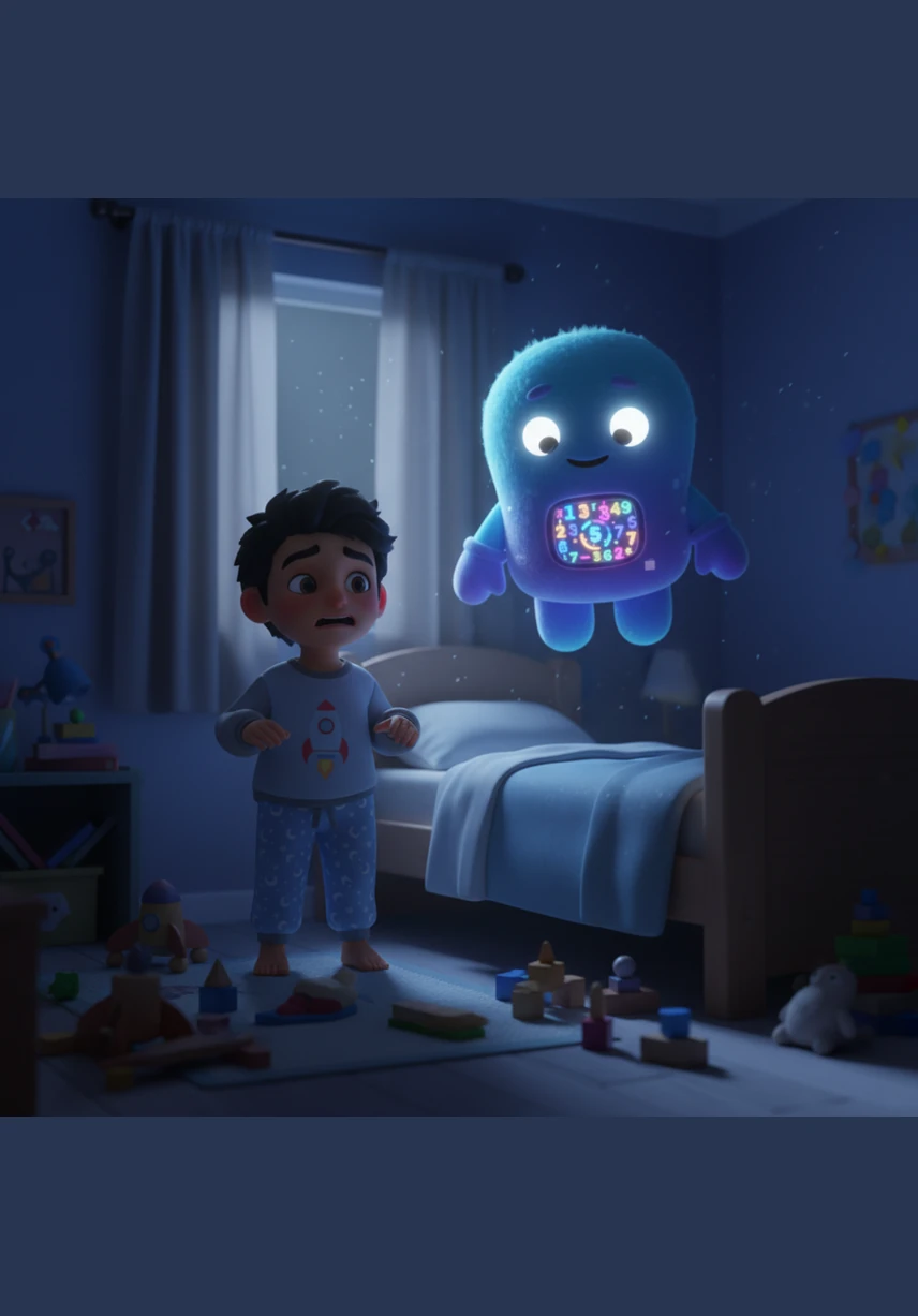 Within the depths of the mirror, a tall, dark shadow began to stretch across the floor of the reflected hallway. It moved with a slow, deliberate grace, creeping closer to the threshold of his open bedroom door while Aarav remained frozen in place.