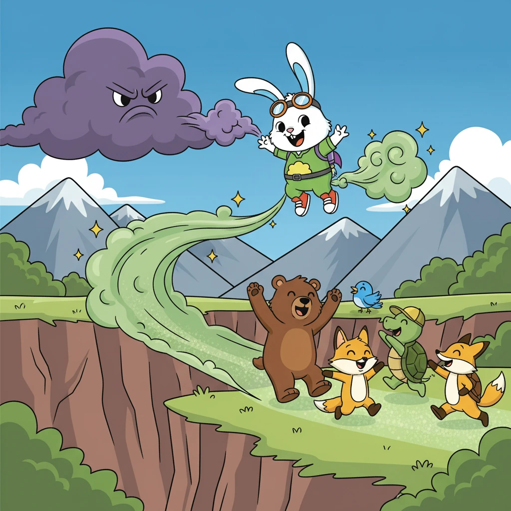 From that day on, Danny embraced his special talent. He and his friends had many adventures, using his farts to scare away trouble and help others. Danny learned that being different was okay, and that even farts could be a superpower.