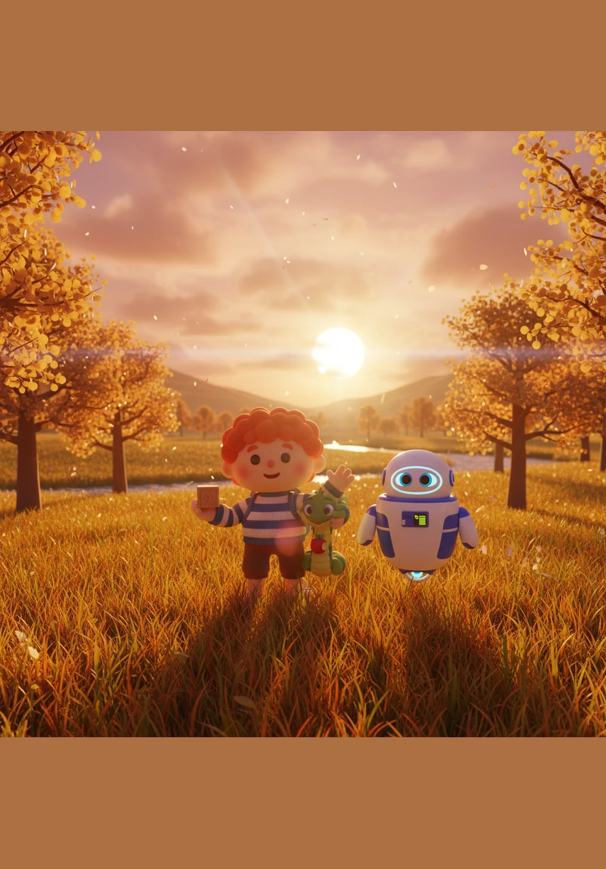 Adam walks through the golden meadows, greeting every creature that crosses his path. From the majestic lion to the tiny hummingbird, he gives each animal a name, observing their unique spirits and grace. The animals trust him completely, living in perfect harmony under the warm, eternal sun.