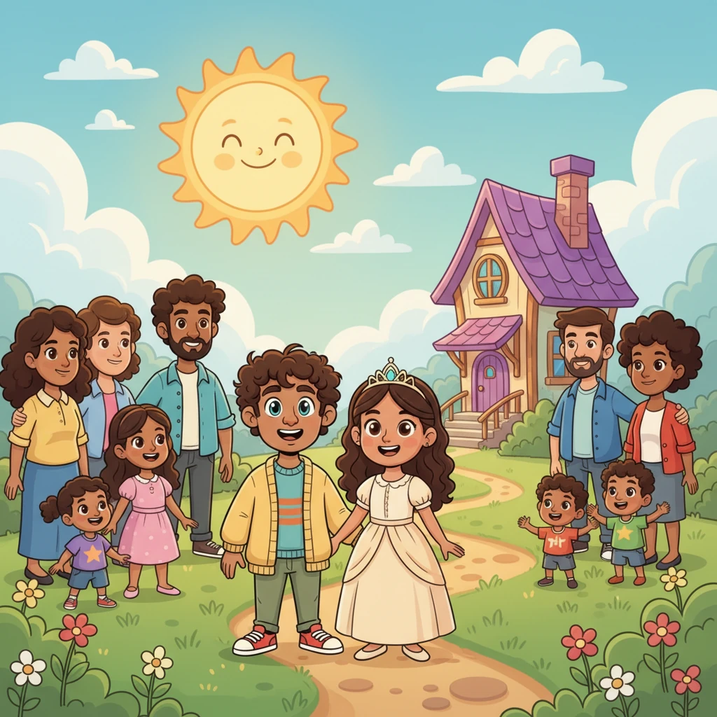 And so, Juan and his wonderful princess, surrounded by their loving families and new friends, lived happily ever after. The sun always shone brightly over their home, reminding everyone that even when life is tough, a brave heart that never gives up will always be rewarded with joy and love.