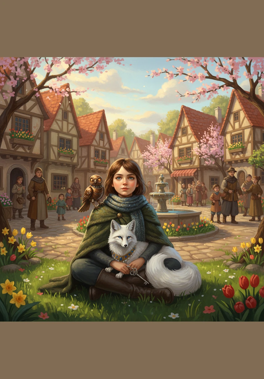In the center of the village square, Eva planted a single seed given to her by the Sun Heart. By the next morning, a bright green sprout had appeared, signaling the official return of spring. Eva sat in the soft grass, watching the first butterfly flutter by, knowing that the world would never be cold again.