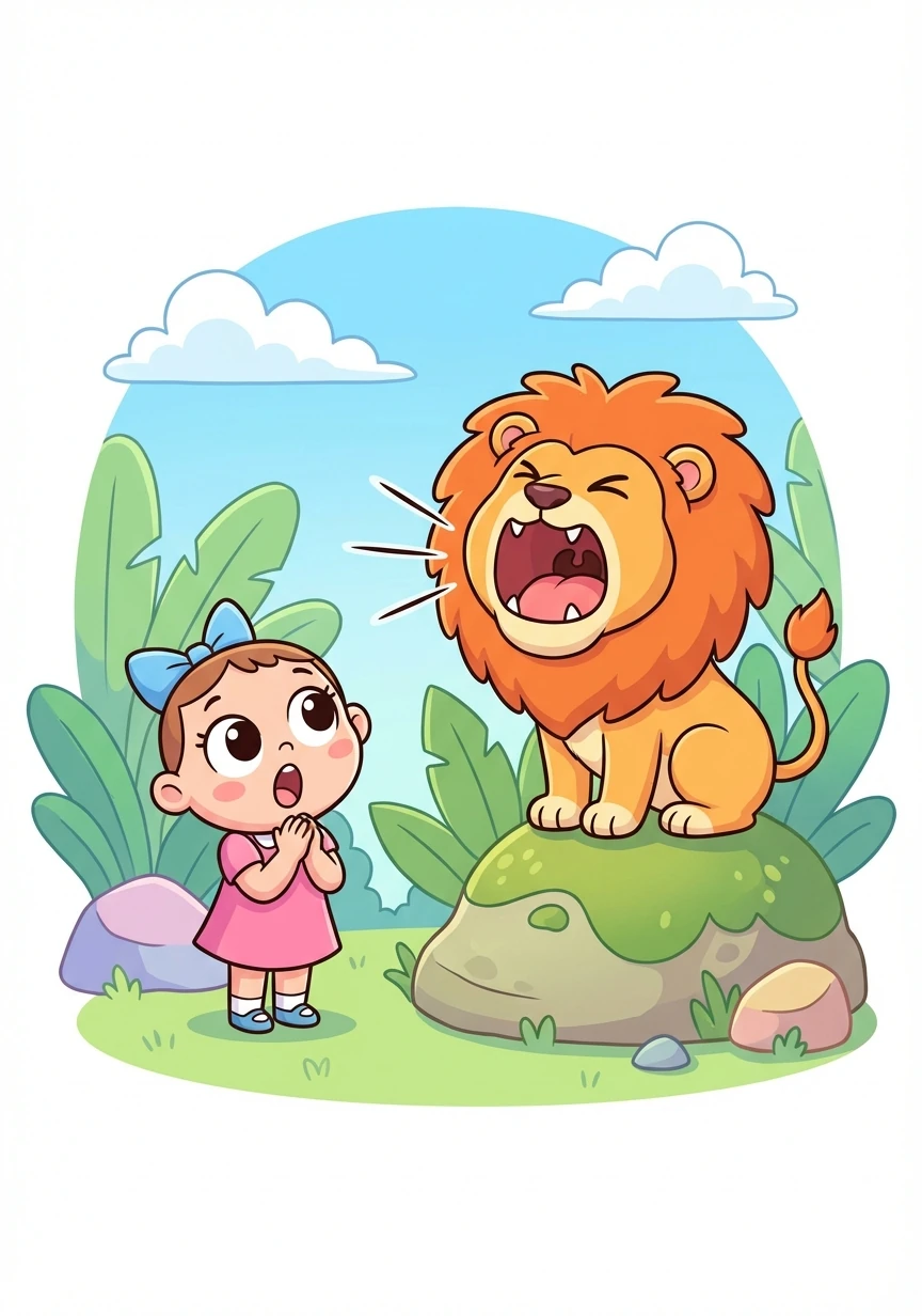 With renewed energy, they went to see the majestic lion. The lion roared loudly, reminding everyone who was king of the jungle. Lily was amazed by its powerful presence.