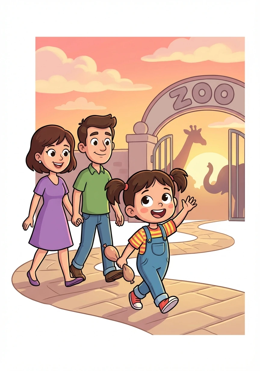 As the day drew to a close, Lily and her family walked towards the exit, filled with happy memories of their amazing zoo adventure. Lily couldn't wait to visit again!