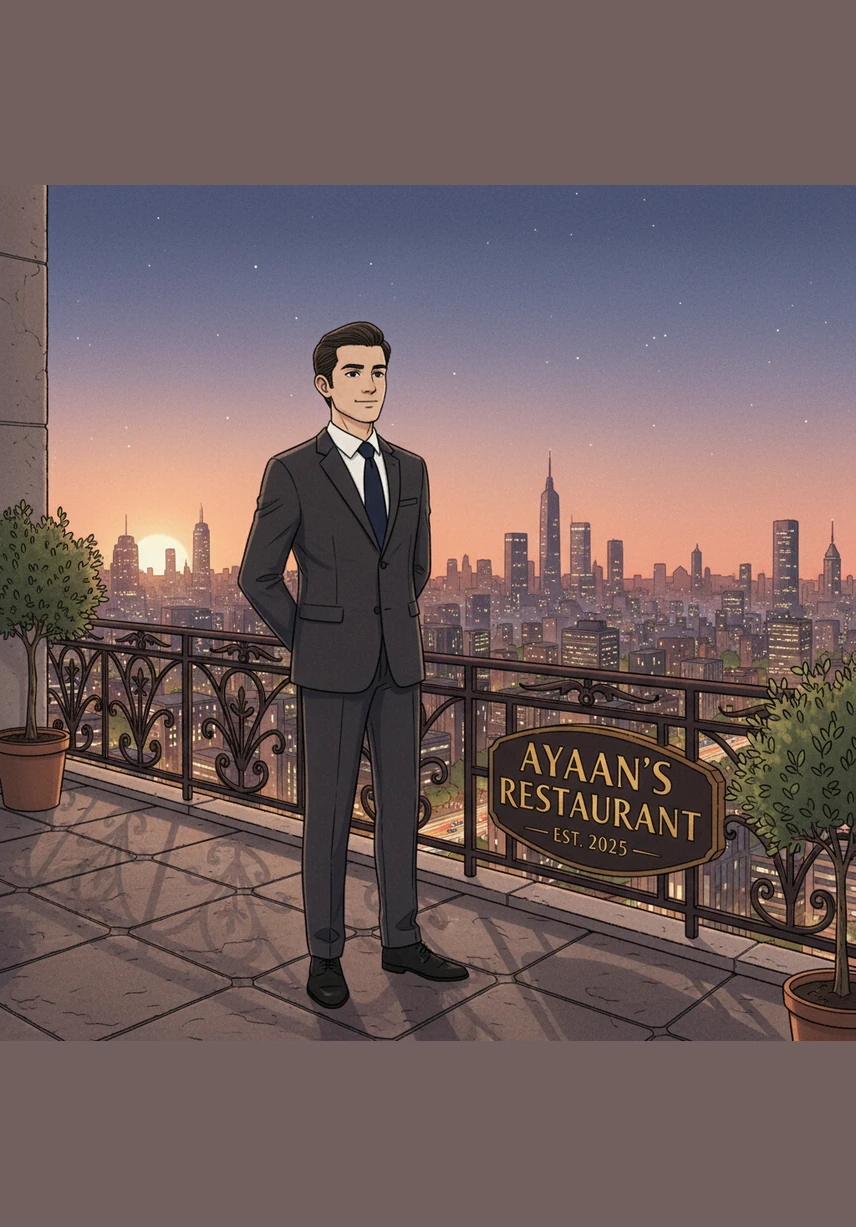 Ayaan stood on the balcony of his flagship restaurant, looking out over the city lights that once seemed so intimidating. He was now a successful entrepreneur with a chain of restaurants, but in his heart, he was still the boy who found magic in a bowl of soup.