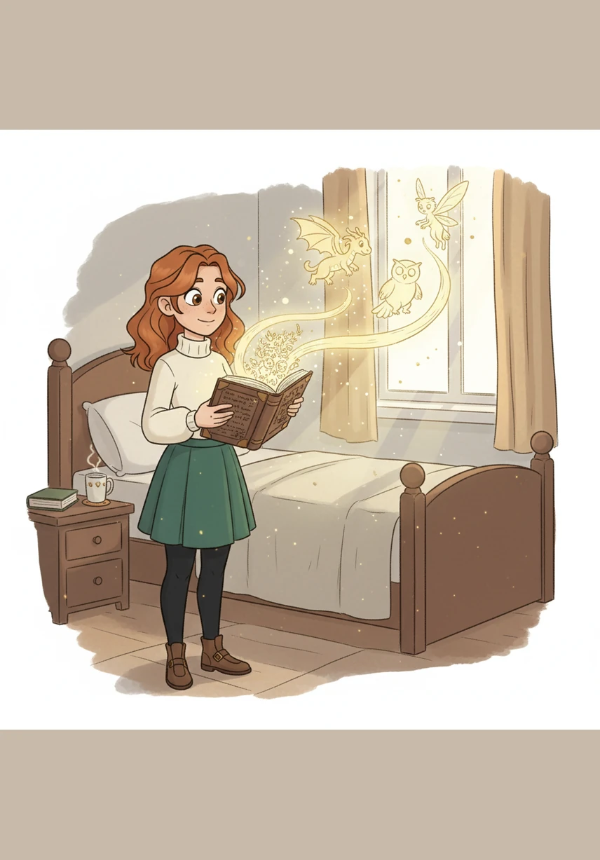 Maya gasps, realizing that the "random" holes were actually intricate light maps designed to project images when held to the sun. She turns the pages slowly, watching her first steps and her graduation dance across the bedroom walls in golden light.