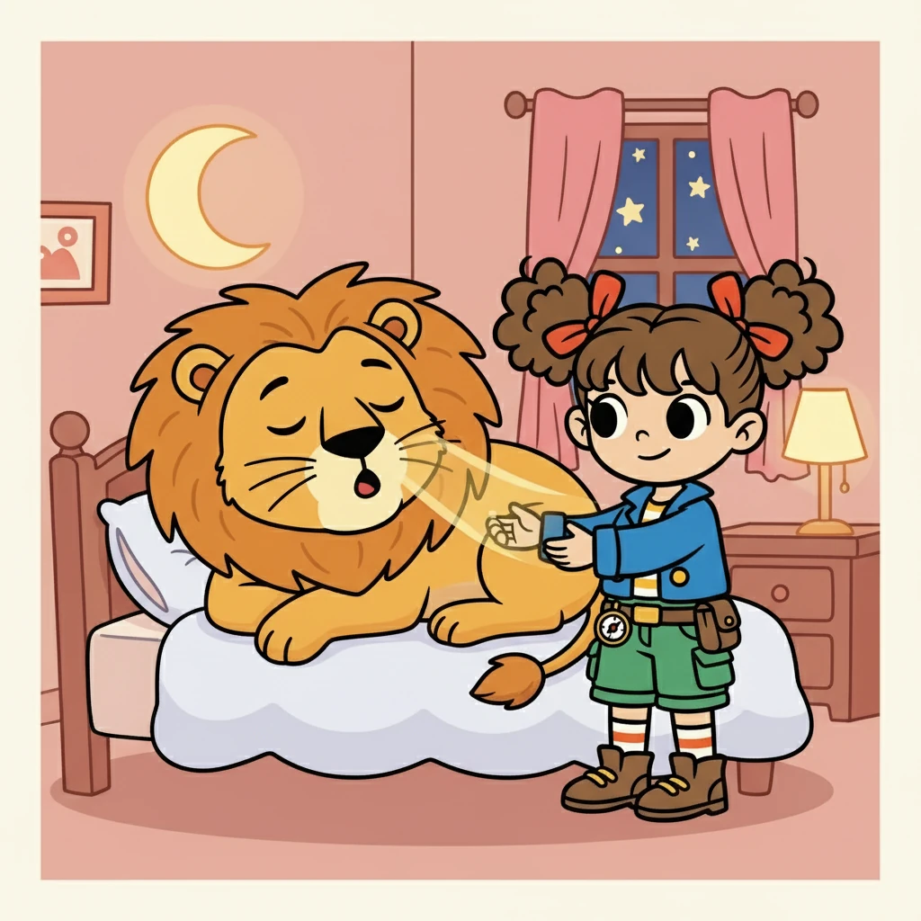 Leo, il leone, non dorme, mmm, mmm. Mamma, mmm, mmm, mormora, mmm, mmm. Ninna, mmm, mmm, manda un raggio.