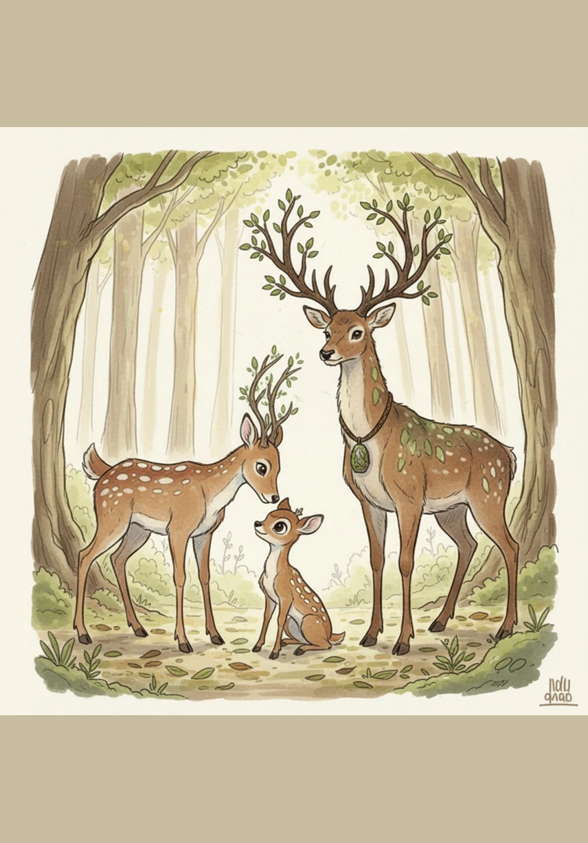 With a final, coordinated push, the deer cleared enough space for the bluebird to reach its nest safely. The little bird sang a beautiful song of gratitude that filled the forest with cheerful music. The deer realized that by helping someone else, their own challenge didn't seem so difficult anymore, and they felt stronger together.