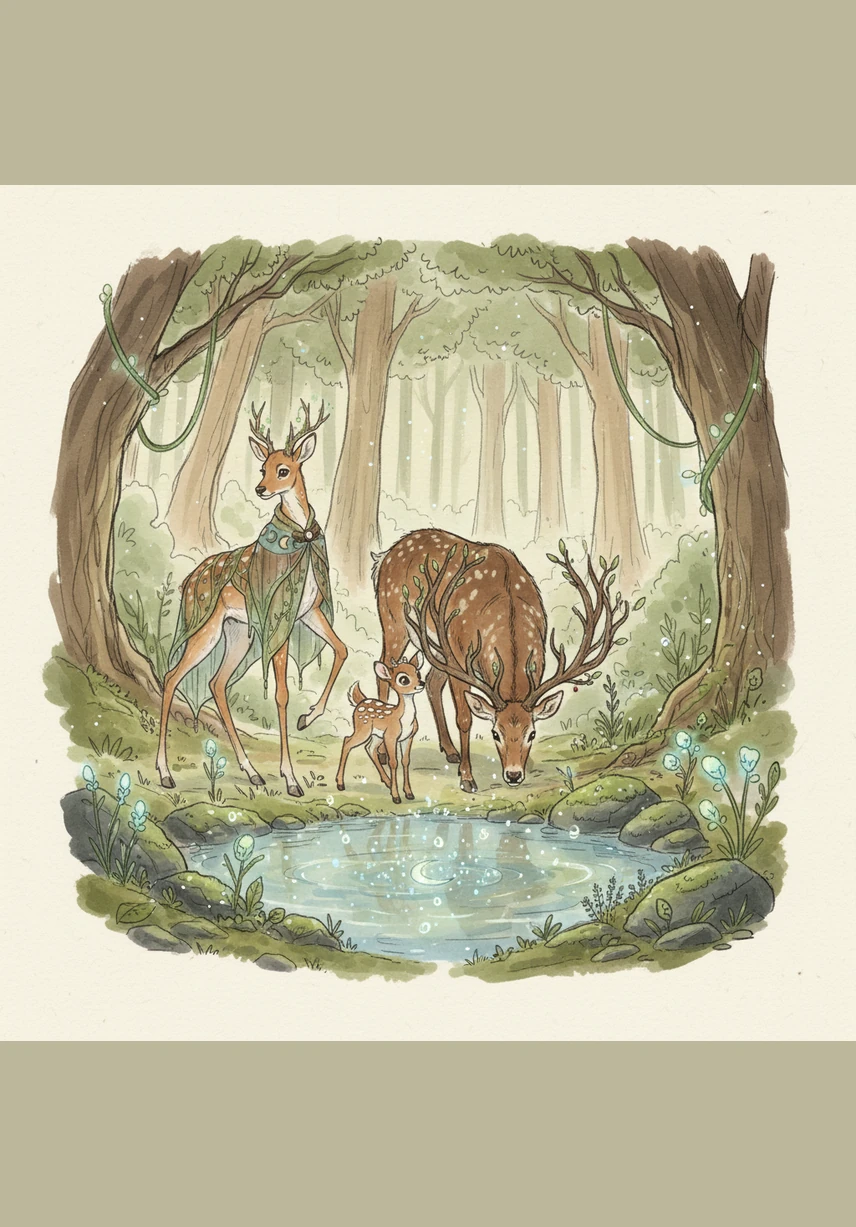 Working as a team, they finally cleared the rest of the path to the Sparkling Spring, which shimmered like diamonds in the golden afternoon light. They all drank the cool, refreshing water together, feeling proud of what they had accomplished through kindness. The forest seemed even more beautiful now that the path was open for everyone to use.