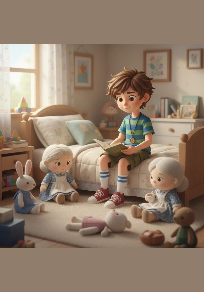 As the magical doors began to shimmer and fade back into the wall, Ben sat on his bed with a contented smile. He realized that while every day brought something different, each one was a unique adventure to be cherished.