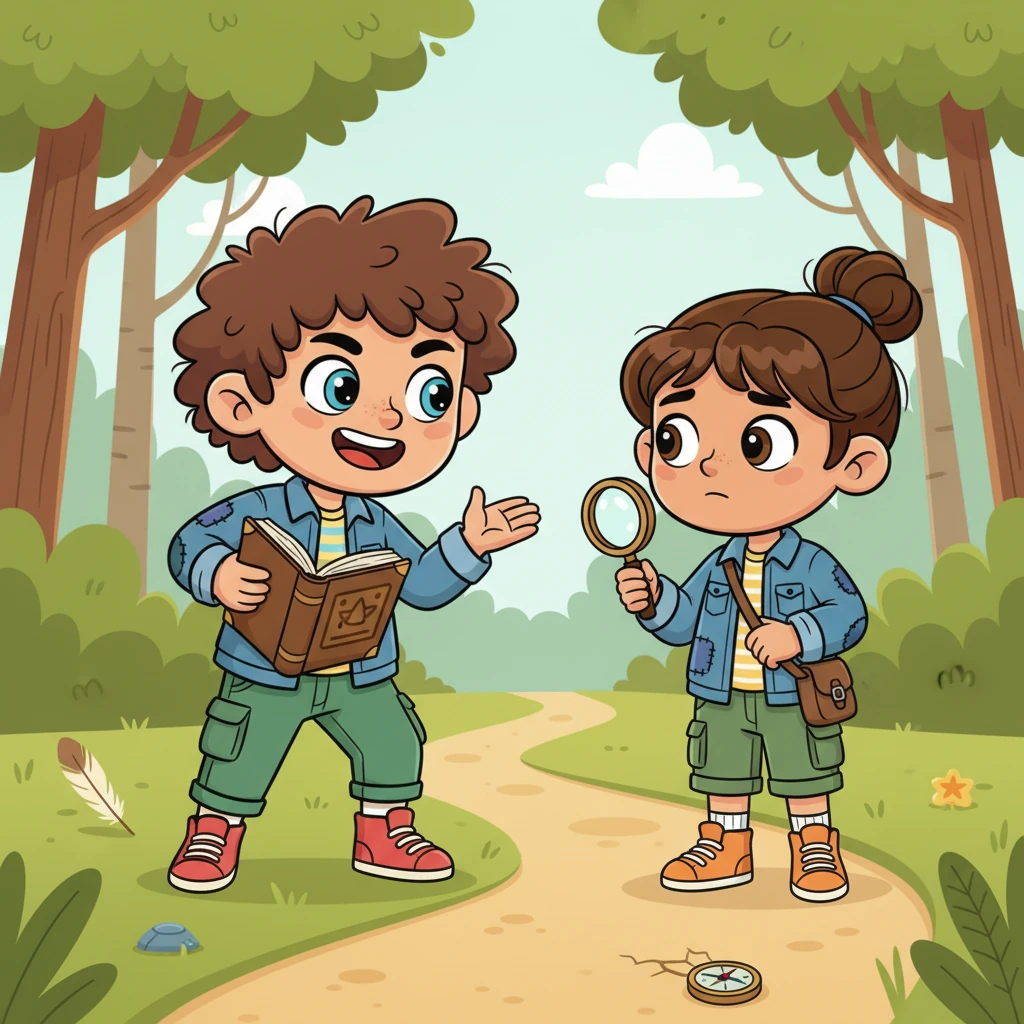 AJ, with his wild, curly hair and mischievous grin, adored mysteries and strange, fantastical stories. His younger brother, TC, with his neat, straight hair and thoughtful eyes, was more careful and always quietly noticed when something didn’t quite feel right, his brow often furrowed in gentle contemplation.
