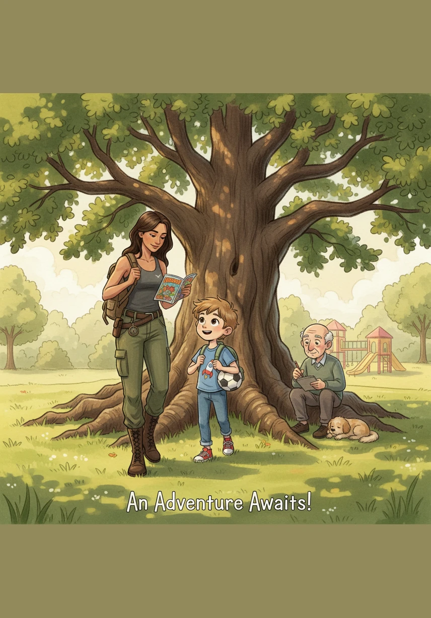 Maya walks over to Leo and his moms, joining them for a friendly game of catch under the shade of a large oak tree. She notices the way they look at Leo with immense pride and realizes their laughter sounds just as happy as the laughter in her own home.