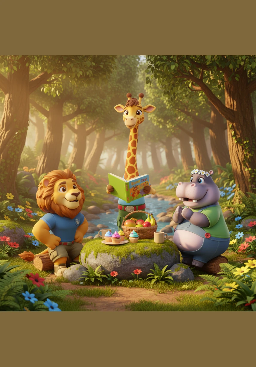 Excitement builds as Ellie and Holly start spotting birds hidden in the foliage. Ellie trumpets softly when she finds one, while Holly points out another tiny visitor perched on a high twig.