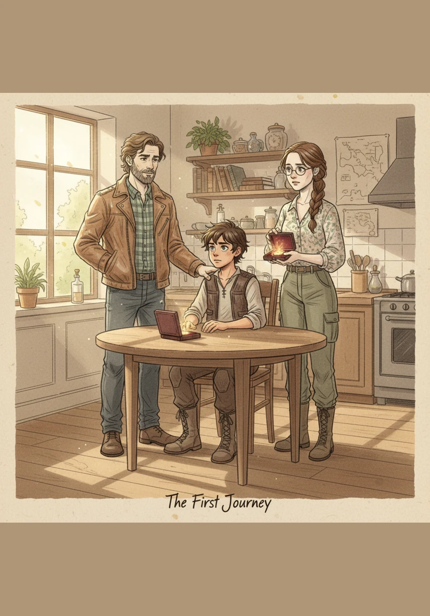 במטבח המואר, יותם מחייך חיוך מאולץ לעבר הוריו בזמן שהם שואלים לשלומו. הוא מחביא את ידו הפצועה מתחת לשולחן, מתעלם מהדקירות המכאיבות שהולכות ומחמירות כדי לא להוות מטרד.