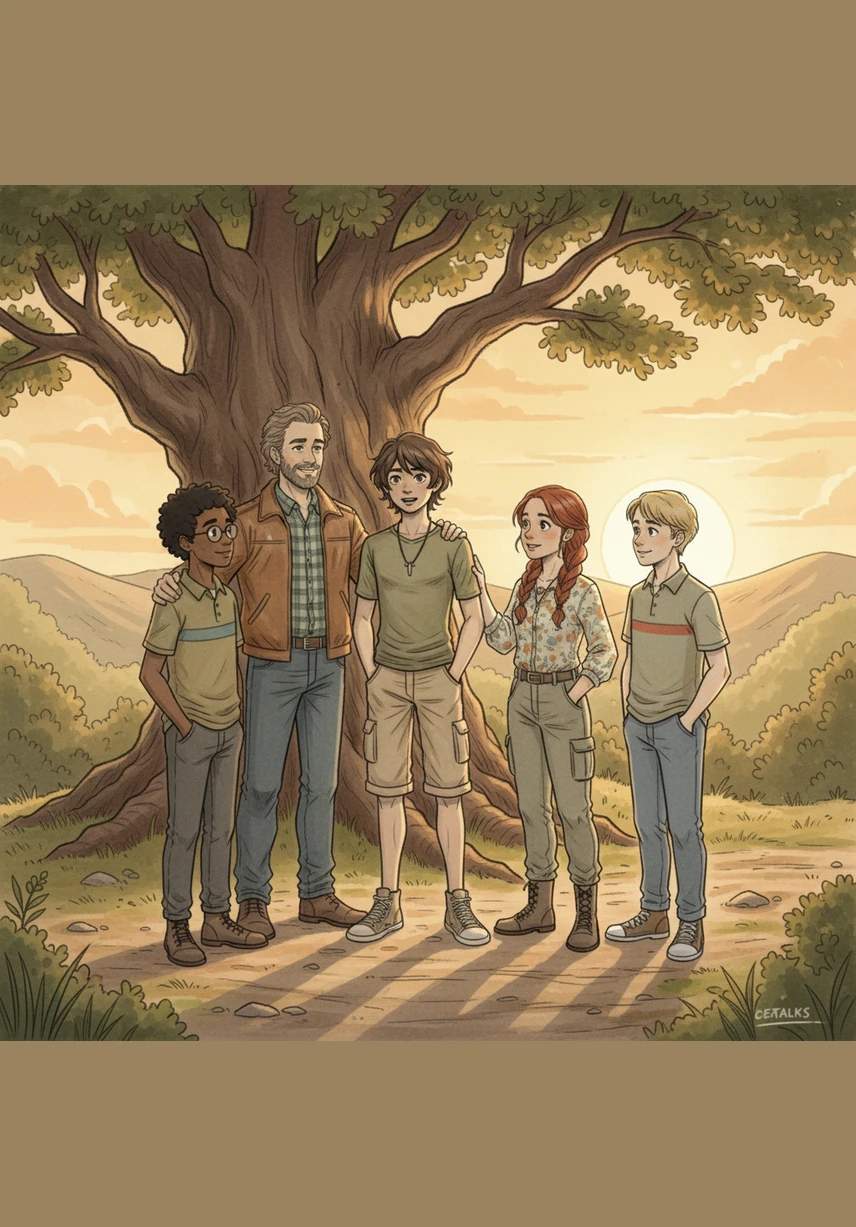 יותם עומד בחוץ עם חבריו, נראה רגוע ובטוח בעצמו גם בלי הטרקטורון. הוא נושא עמו שיעור לחיים: שיתוף רגשות וקשיים הוא כלי עוצמתי שיוצר קשרים אמיתיים ועמוקים עם האנשים שסובבים אותו.