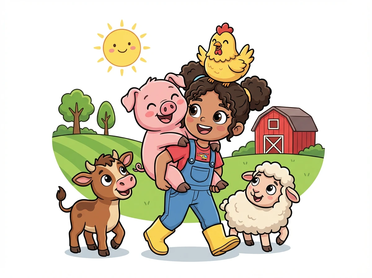 Henrietta spent the rest of the day giving rides to the farm animals. They loved seeing the world from her unique perspective.