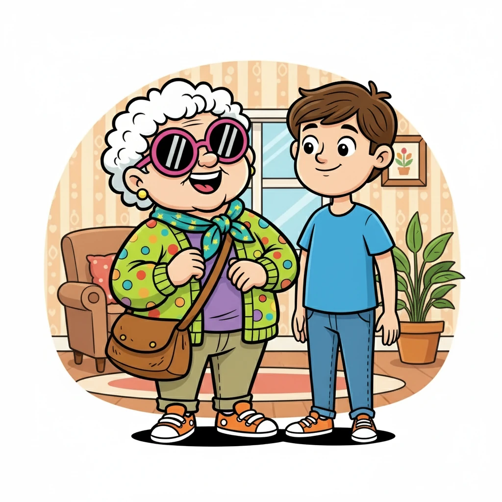 Finally, after much effort, Grandma Gigi sent her first message: to herself! It read, “Hello, me. You're amazing.” A wide grin spread across her face as she proudly showed the assistant.