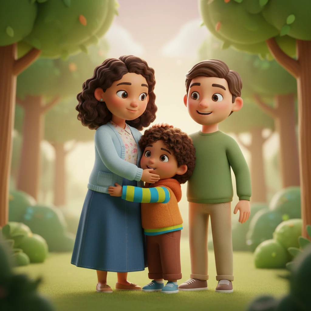 Su mamá lo abrazó fuerte y su papá le dio una palmada cariñosa en la cabeza. "¡Muy bien hecho, Leo!", dijo su mamá con una sonrisa. "Fuiste muy valiente y muy inteligente al recordar nuestras reglas." Leo sintió una oleada de felicidad y alivio.