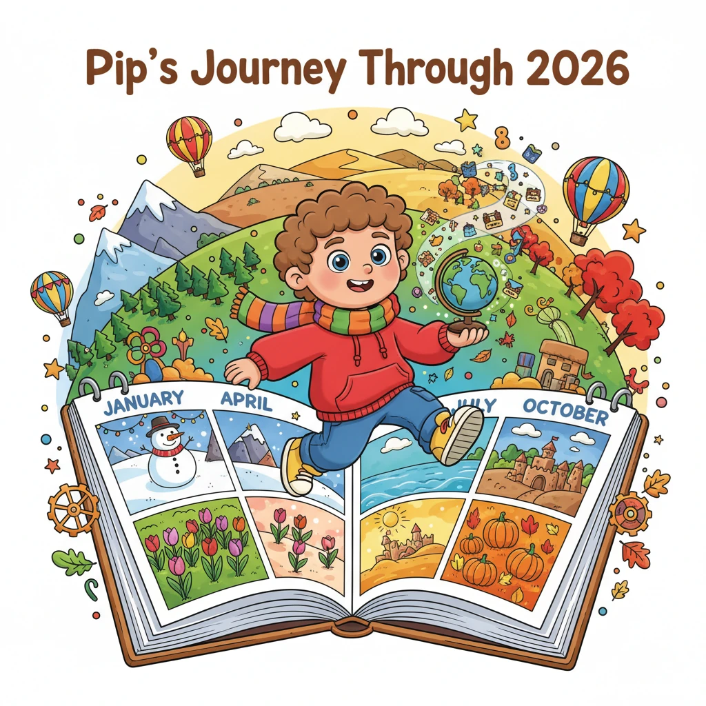 Pip's Journey Through 2026 - Nature & Science