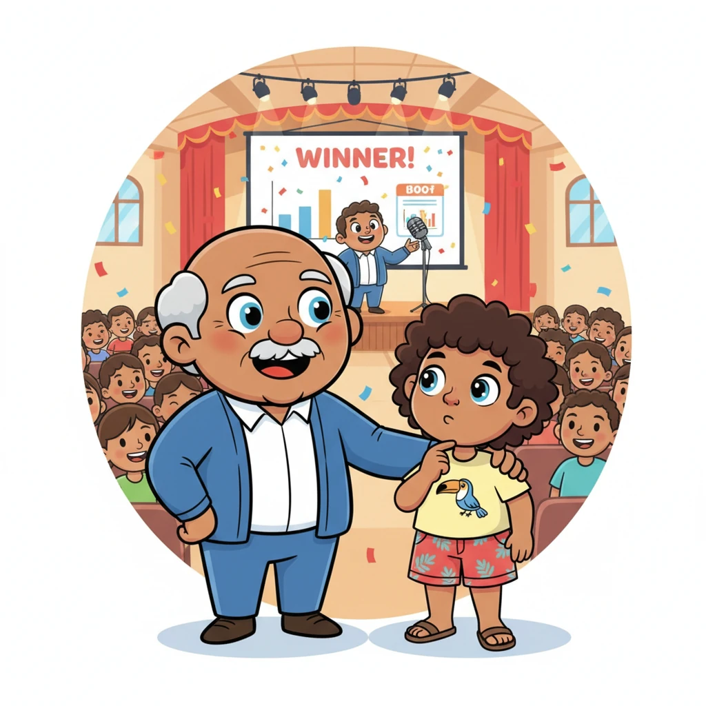 Finally, an announcer declared which party had won the most seats. Grandpa, beaming, explained that the leader of that winning party would become the Prime Minister. Greg, nodding slowly, understood that the people chose their government by choosing their representatives.