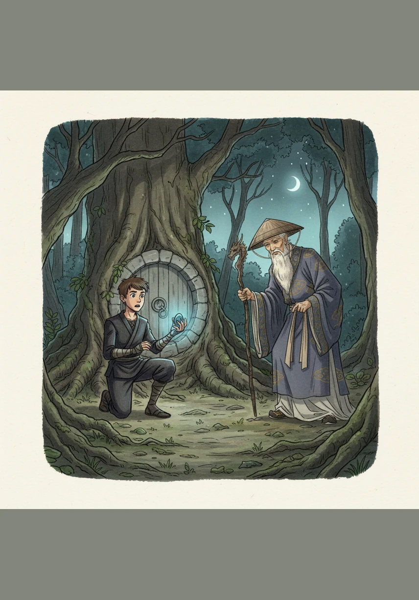 Крізь густі хащі джунглів відкрився таємний вхід, де старі кам'яні сходи вели глибоко під землю. Повітря ставало прохолоднішим з кожним кроком, а серця героїв билися частіше від передчуття пригоди.