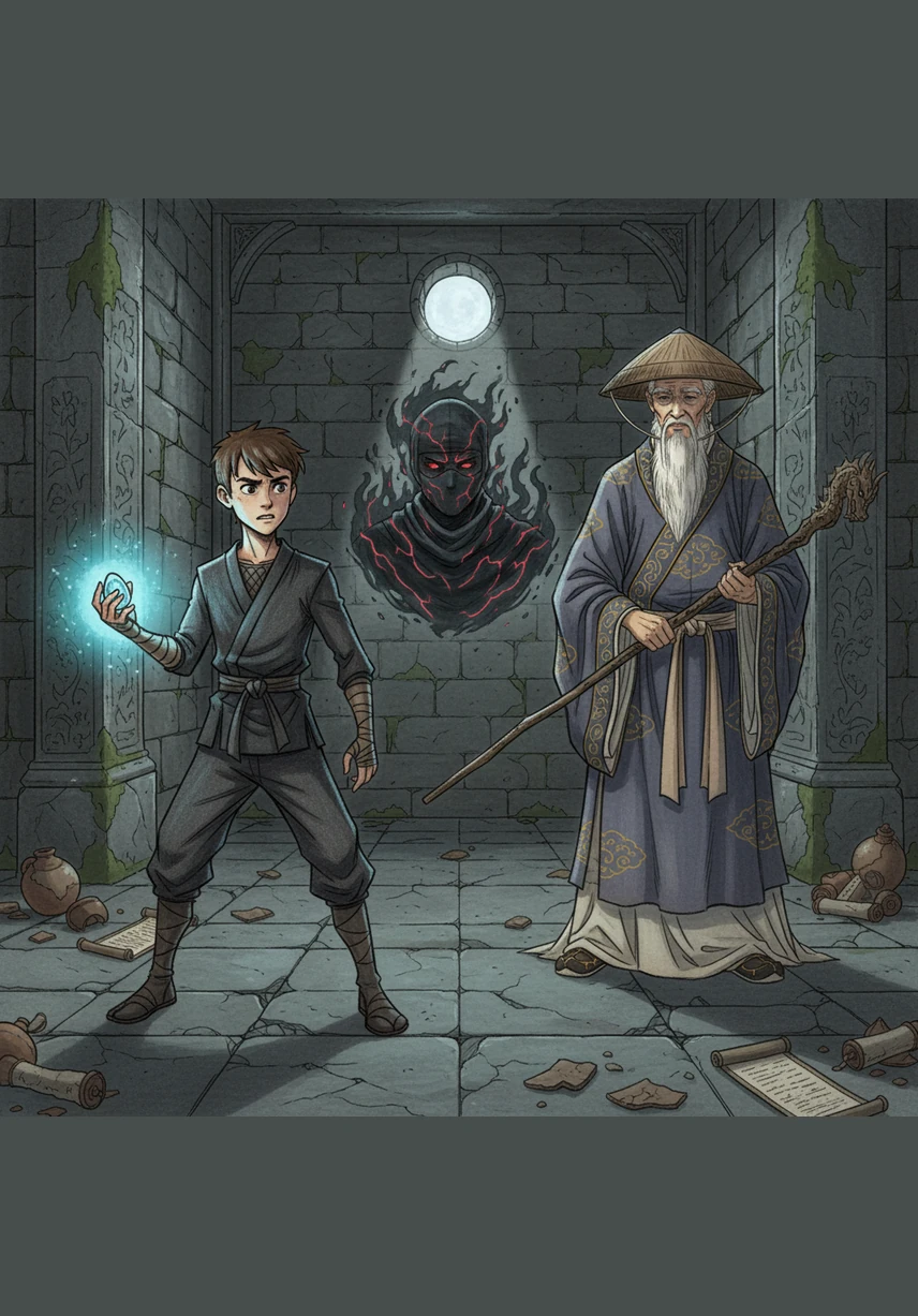 Раптом величезне око дракона повільно розплющилося, спалахнувши яскравим магічним світлом. Левко затамував подих і тихо прошепотів, що справжня історія тільки починається, адже древній володар прокинувся.