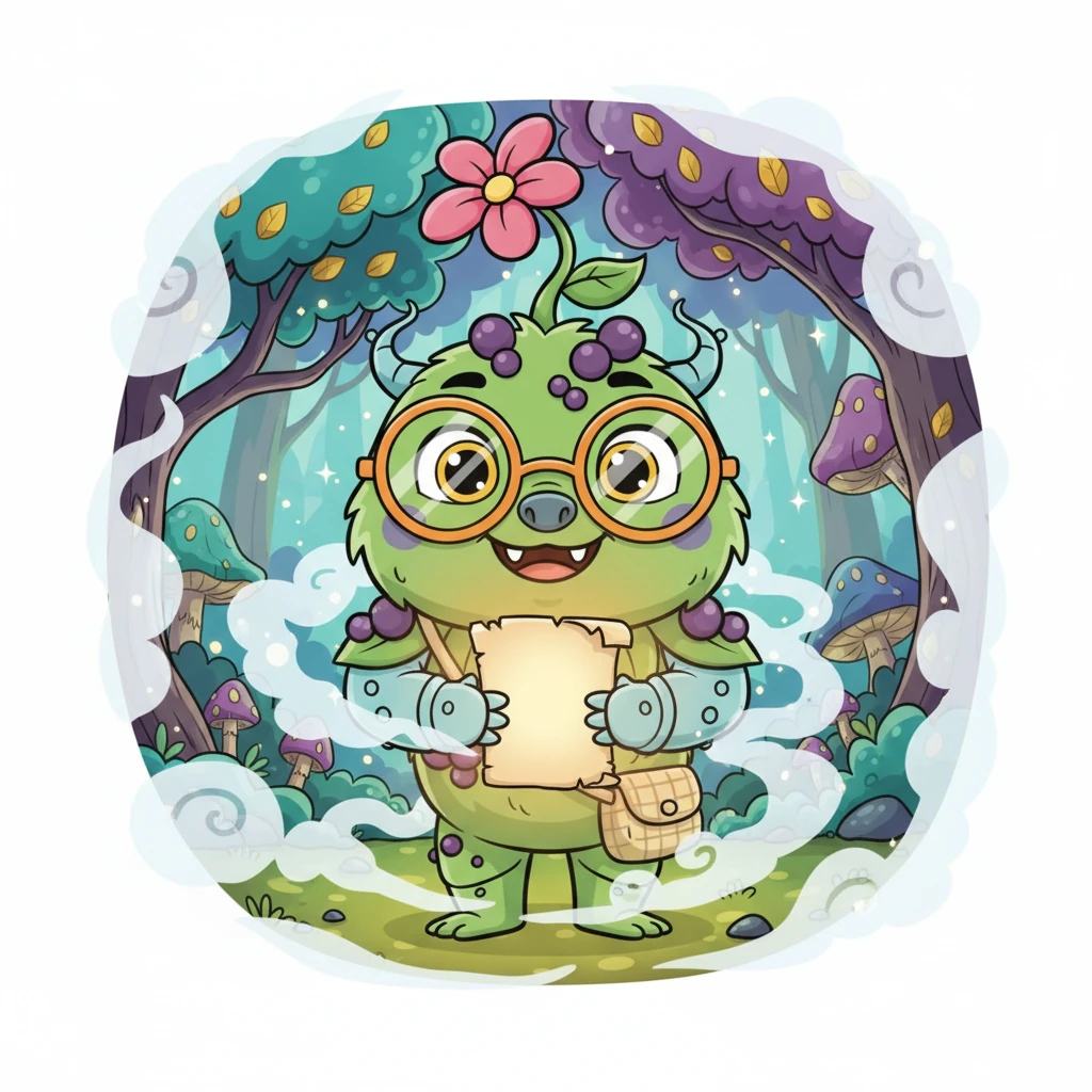 Marten stands confidently amidst swirling fog, holding a glowing ritual paper. The mist dissipates around him, revealing a glimpse of an enchanted forest. His face is determined and filled with hope, knowing he can bring Tom back.