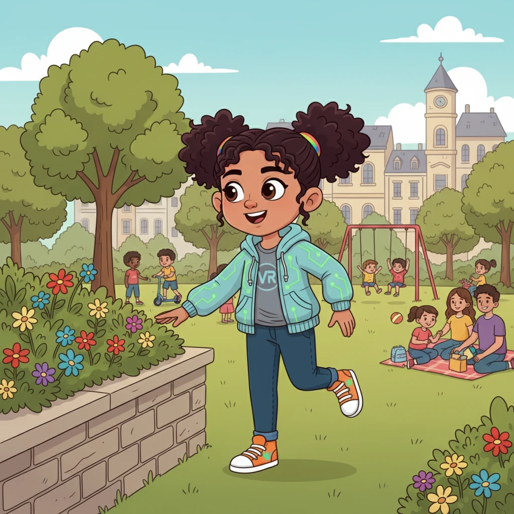The journey continued, taking them past historic buildings and lively parks. Each new sight brought a new word, making learning feel like an exciting game.
