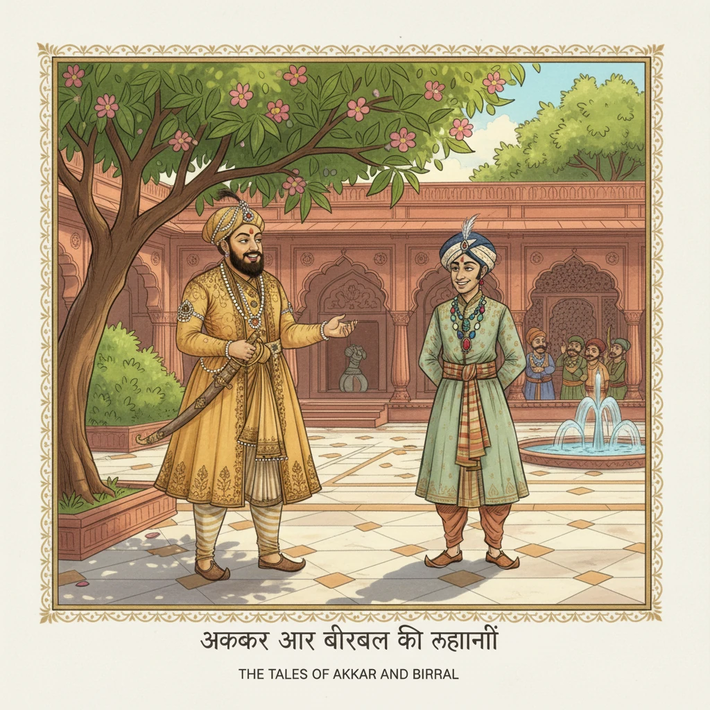 అక్బర్ మరియు బీర్బల్: కాకుల లెక్కింపు - 睡前故事